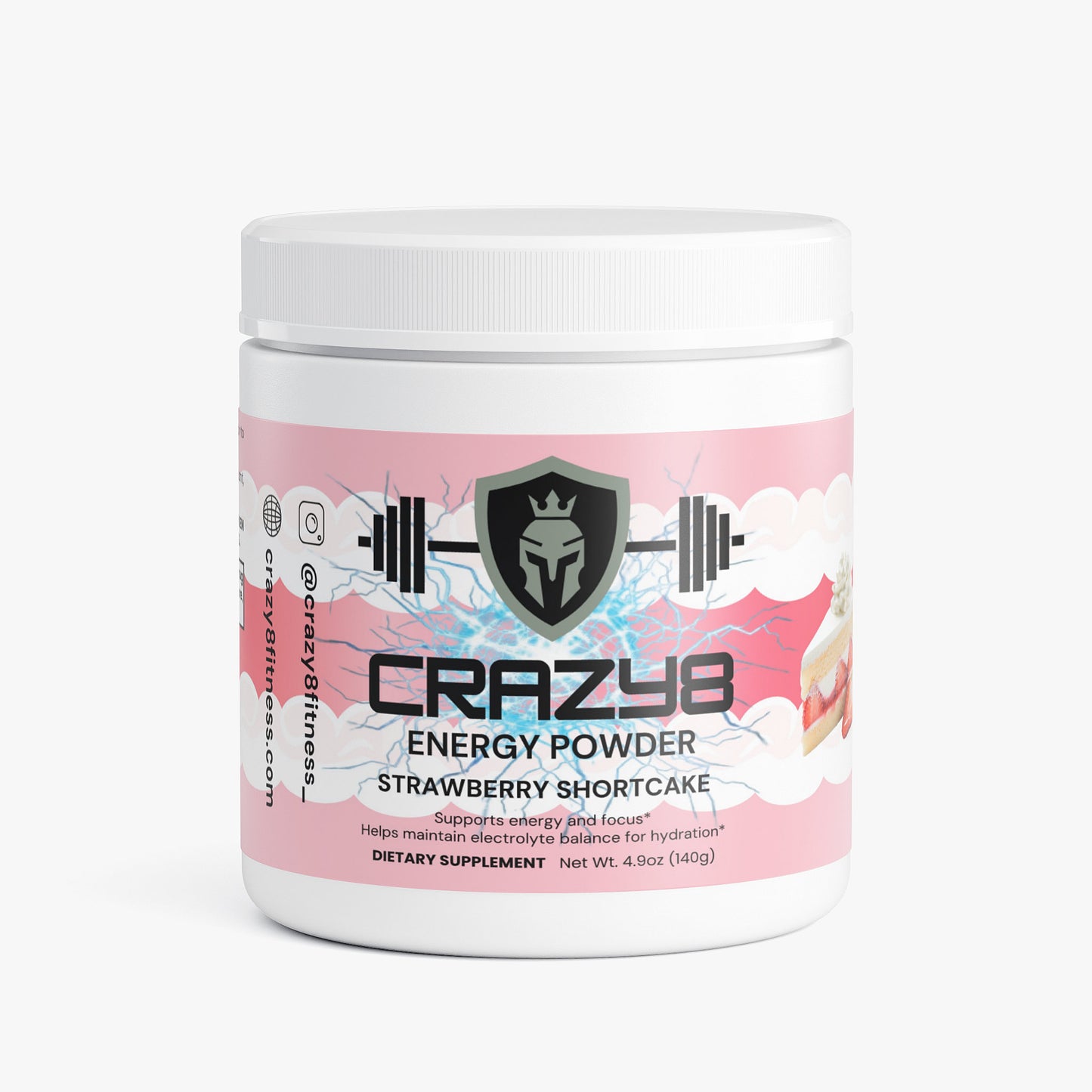 Pre-workout Energy Powder (Strawberry Shortcake)