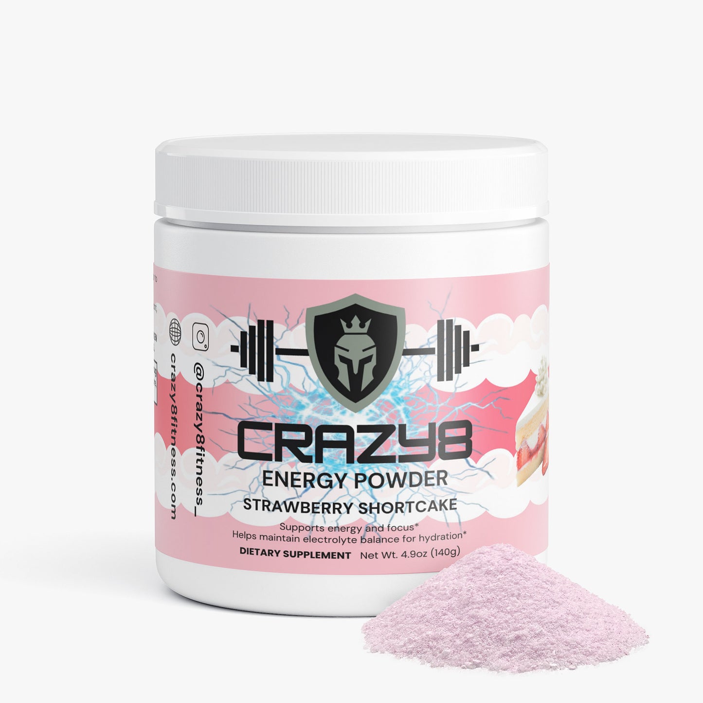 Pre-workout Energy Powder (Strawberry Shortcake)