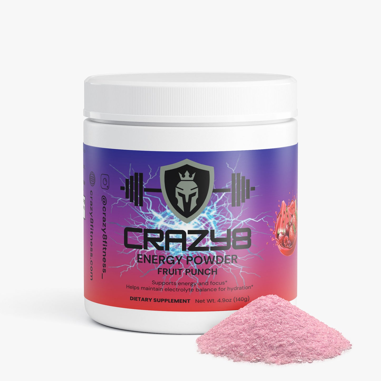 Pre-workout Energy Powder (Fruit Punch)