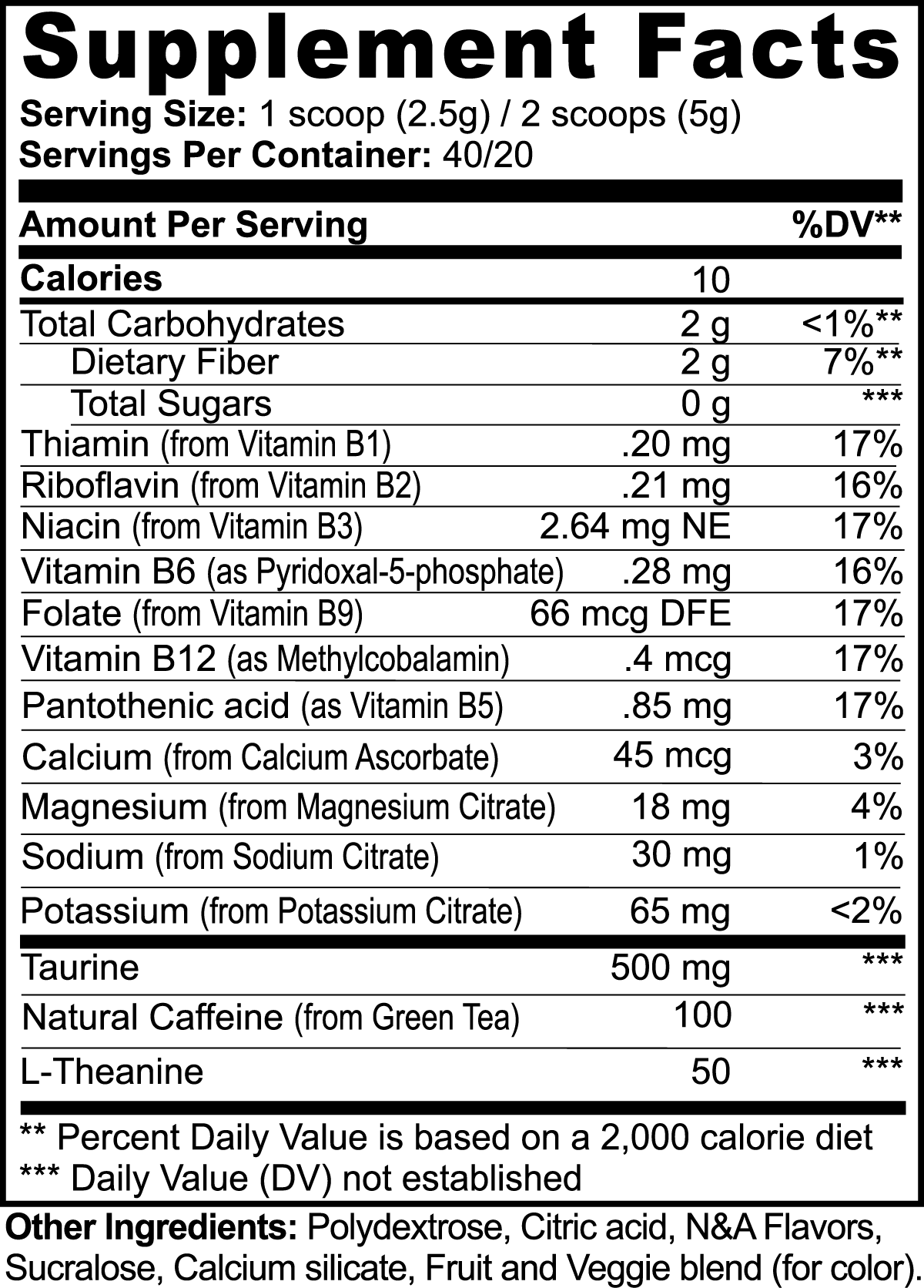 Pre-workout Energy Powder (Melon Creamsicle)