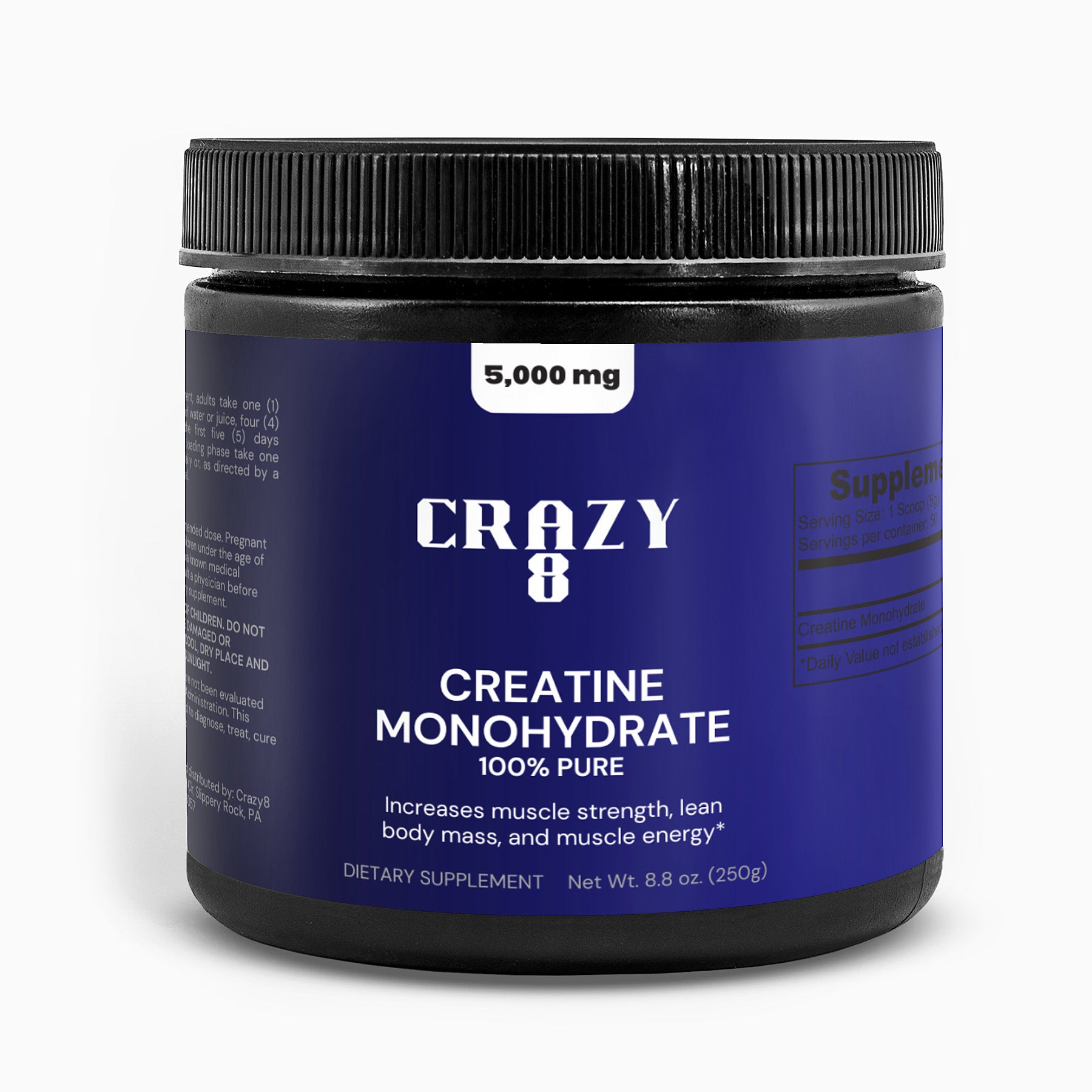 Creatine Monohydrate – Crazy8 Fitness